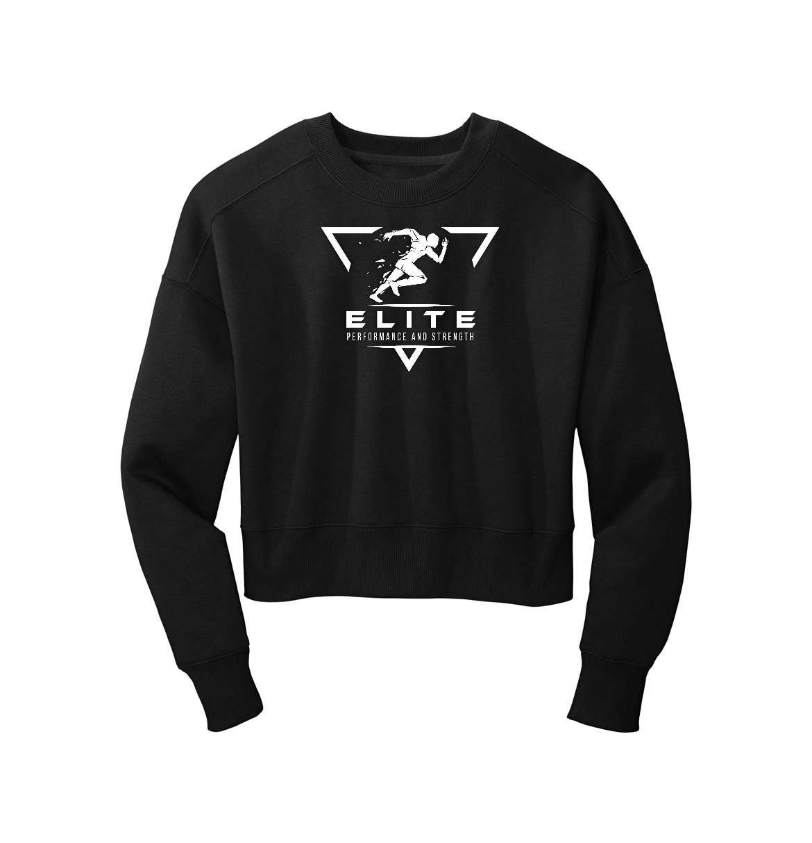 Elite Performance and Strength Women’s Cropped Crewneck Sweatshirt